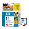 C5010AN - HP - Cartucho de tinta 14 ciano magenta amarelo