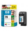 C6578A - HP - Cartucho de tinta 78 ciano magenta amarelo Color Copier 290 DeskJet 1180c 1220c 1220c/ps 1280 3810 3