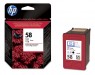 C6658AE#301 - HP - Cartucho de tinta preto, ciano, magenta ml