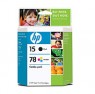 C8789BN - HP - Cartucho de tinta 15/78 preto ciano magenta amarelo