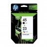 C8790AN - HP - Cartucho de tinta 45/23 preto ciano magenta amarelo