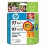 C9349FL - HP - Cartucho de tinta 97 ciano magenta amarelo Deskjet 6540