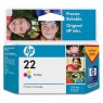 C9352ALP - HP - Cartucho de tinta 22 ciano magenta amarelo