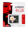 CF/4GB I - Kingston - Cartão de Memória Compact Flash Card 4GB