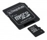 SDC4/16GB_A - Kingston - Cartão de Memoria Classe 4 Mico SDHC 16GB com Adaptador SD