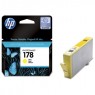 CB320HE - HP - Cartucho de tinta 178 amarelo Photosmart B8553 Photo C5383 AllinOne C6383 D5463 Printer
