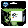CC644WL - HP - Cartucho de tinta 60XL ciano magenta amarelo Deskjet D2560