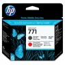 CE017A - HP - Cabeca de impressao 771 preto mate vermelho