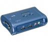 TK-209K - Outros - Chaveador KVM USB com 2 portas, com Áudio e Cabos KVM Inclusos TRENDnet