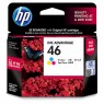 CZ638AE - HP - Cartucho de tinta 46 ciano magenta amarelo Deskjet Ink Advantage 2020hc 2520hc