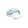 16152-TRUST - Outros - Mouse Óptico Retrátil Cabo USB Azul TRUST