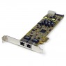 ST2000PEXPSE - StarTech.com - Placa de rede RTL8111E Dual 2000 Mbit/s PCI-E