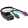 TK-CAT5P - Outros - Cabo KVM para Chaveador CAT5 1 xVGA + 2x PS/2 + 1X 10/100Mbpc RJ45 0.4m TRENDnet