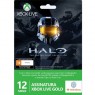 52M-00532 - Microsoft - Xbox Live Cartão Gold 12 meses + item Bônus Halo The Master Chief Collection
