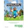 K4W-02728 - Microsoft - Xbox Live Cartão Presente R$ 100,00 Minecraft