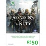 K4W-02786 - Microsoft - Xbox Live Cartão Presente R$50 Assassins Creed Unity