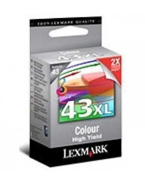 018YX143B - Lexmark - Cartucho de tinta No.43XL preto