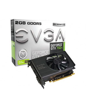 02G-P4-3751-KR - Outros - Placa de Vídeo GeForce 700 NVDIA PCIe 2GB 128b DDR5 DVI/HDMI EVGA