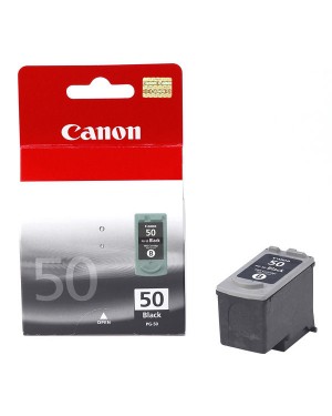 0616B001 - Canon - Cartucho de tinta PG-50 preto PIXMA MX300 FAXJX210P PowerShot A530/PIXMA MP460 Combo