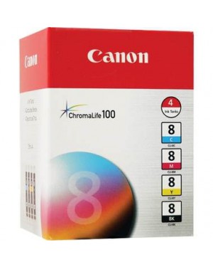 0620B010 - Canon - Cartucho de tinta CLI-8 preto ciano magenta amarelo