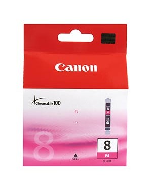 0622B025 - Canon - Cartucho de tinta CLI-8 magenta Pixma iP3300 iP4300 MP800 MX700