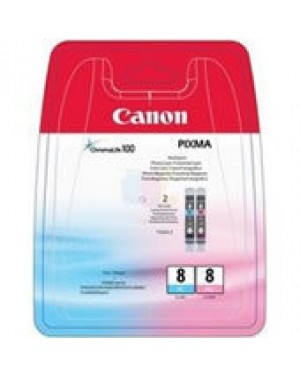 0624B026 - Canon - Cartucho de tinta CLI-8 ciano magenta IP/6600D/6700D MP/970 PRO/9000/9000 MARK II