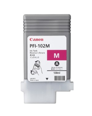 0897B001 - Canon - Cartucho de tinta PFI-102M magenta iPF500/iPF600/iPF700