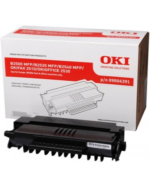 09004391 - OKI - Toner preto B2500MFP B2520MFP B2540MFP FAX2510 OFFICE2530