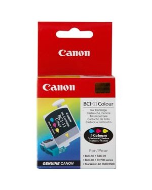 0958A002 - Canon - Cartucho de tinta BCI-11 ciano magenta amarelo BubbleJet C35/50/55/70/85