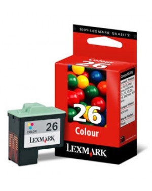 10N0026E - Lexmark - Cartucho de tinta ciano magenta amarelo Z13 Z23 Z25 Z33 Z35 Z605 i3 X75