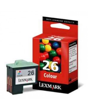 10N1126 - Lexmark - Cartucho de tinta ciano vermelho amarelo i3/IJ650/X1100/X1130/X1140/X1150/X1155/X1170/ X1185/X1240/X1