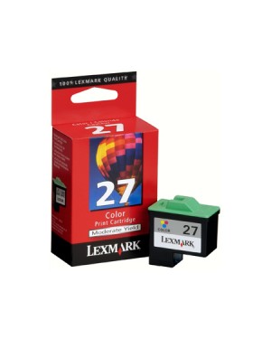 10N1127 - Lexmark - Cartucho de tinta ciano magenta vermelho i3/X74/X75/X1100/X1200/X2200/Z13/Z23/Z25/Z33/Z35/Z500/Z600