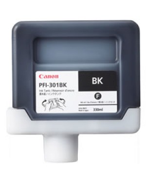 1486B001 - Canon - Cartucho de tinta PFI-301BK preto IPF8000/9000