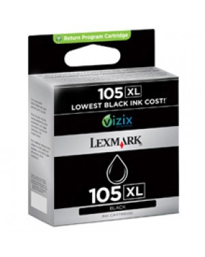 14N0822BL - Lexmark - Cartucho de tinta 105XL preto Pro205/Pro705/Pro805/Pro905/S305/S405/S505/S605