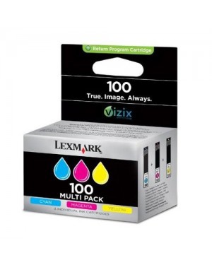 14N0849 - Lexmark - Cartucho de tinta ciano magenta amarelo Impact S305 Interpret S405 Intuition S505 Prospect P