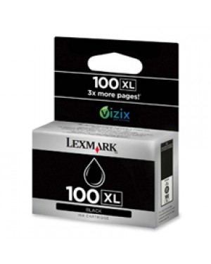 14N1068BL - Lexmark - Cartucho de tinta 100XL preto Impact S305 Interact S605 Interpret S405 Intuition S505 Pinn