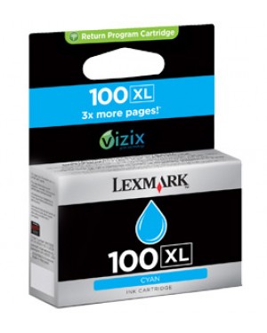 14N1069A - Lexmark - Cartucho de tinta 100XL ciano S305 S405 S505 S605 Pro705 Pro805 Pro905