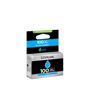14N1069E - Lexmark - Cartucho de tinta 100XL ciano Impact S305 Interpret S405 Intuition S505 Prospect P