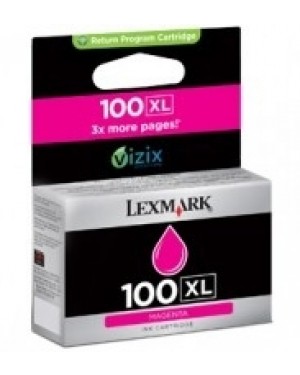 14N1070BL - Lexmark - Cartucho de tinta 100XL magenta Pro205/Pro705/Pro805/Pro905/S305/S405/S505/S605