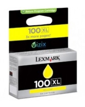 14N1071B - Lexmark - Cartucho de tinta 100XL amarelo Pro205/Pro705/Pro805/Pro905/S305/S405/S505/S605