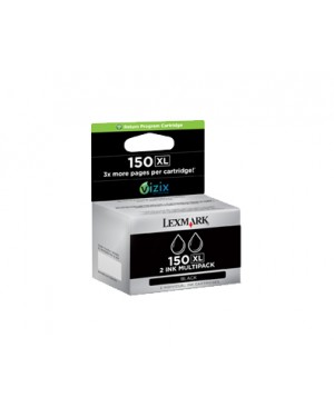 14N1813E - Lexmark - Cartucho de tinta Nr.150XL preto PRO715 RO915