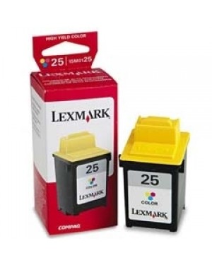 15M0125 - Lexmark - Cartucho de tinta #25 ciano magenta amarelo P122 P700 Series P3100 X63 X73 X83 X85 X125 X4200 Z42 Z43 Z4