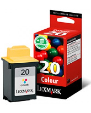 15MX120E - Lexmark - Cartucho de tinta #20 ciano magenta amarelo