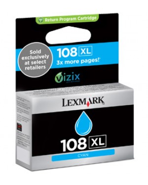 176272 - Lexmark - Cartucho de tinta 108XL ciano S308 S408 S508 Pro208