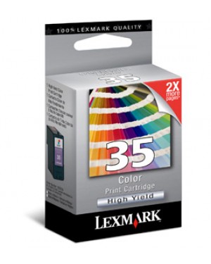 18C0035B - Lexmark - Cartucho de tinta 35 ciano magenta amarelo