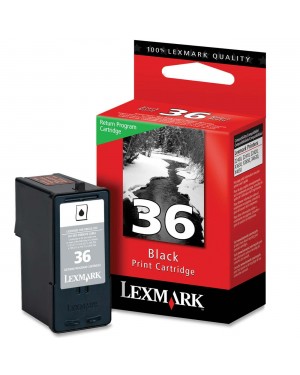 18C2130BR - Lexmark - Cartucho de tinta No.36 preto X3650/X4650/X5650/X6650/X6675/Z2420