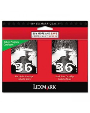 18C2236 - Lexmark - Cartucho de tinta preto X3650 X4650 X5650 X5650ES X6650 X6675 Professional Z2420