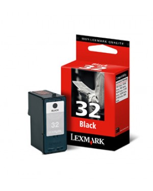 18CX032B - Lexmark - Cartucho de tinta 18C0032 preto P900 Series P4300 P6200 P6300 X2500 X3300 X5200 X5400 X7100