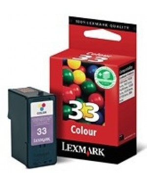 18CX033BL - Lexmark - Cartucho de tinta No.33 preto
