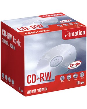 19001 - Imation - CD-RW 1x-4x 700MB (10)